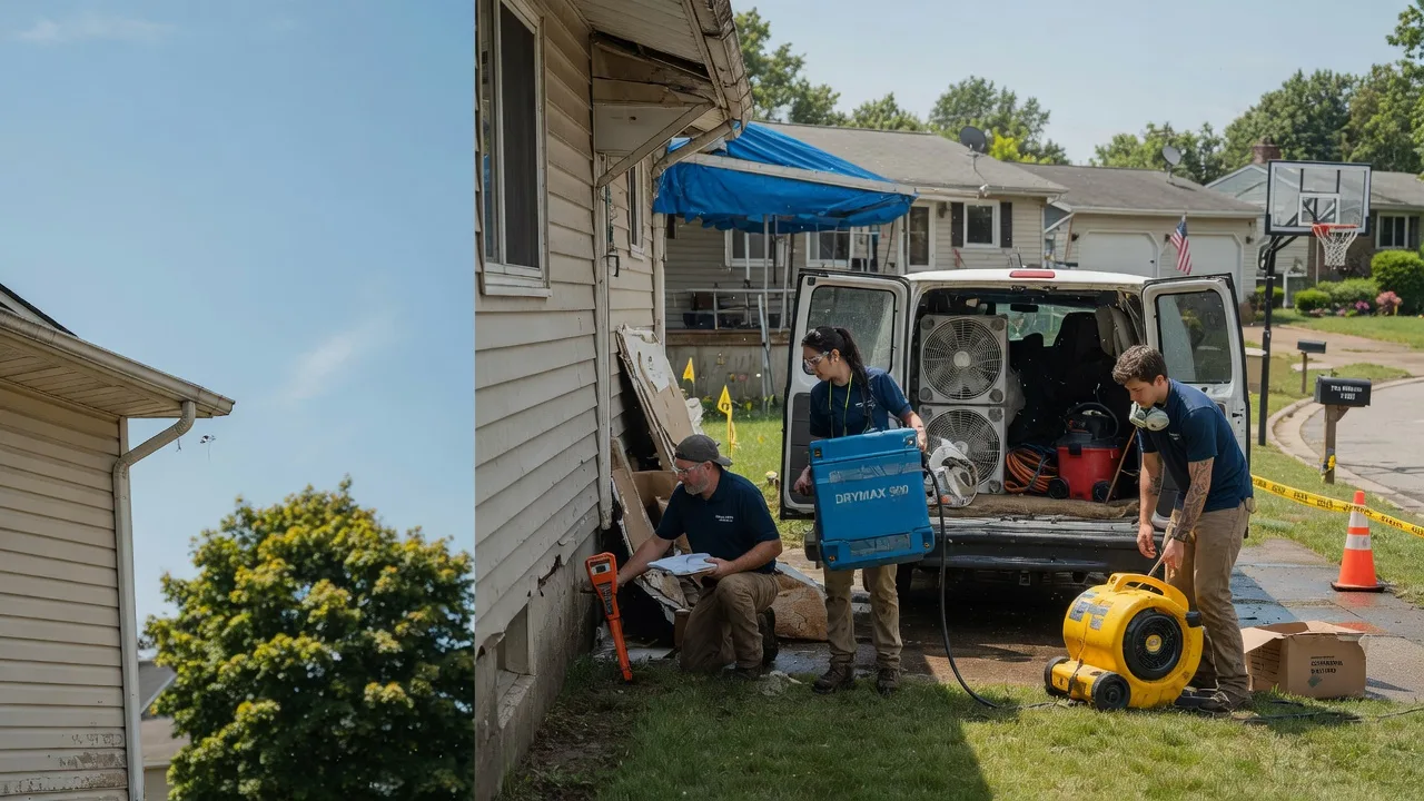 Ceiling Leak Cleanup in Mishicot, WI near me