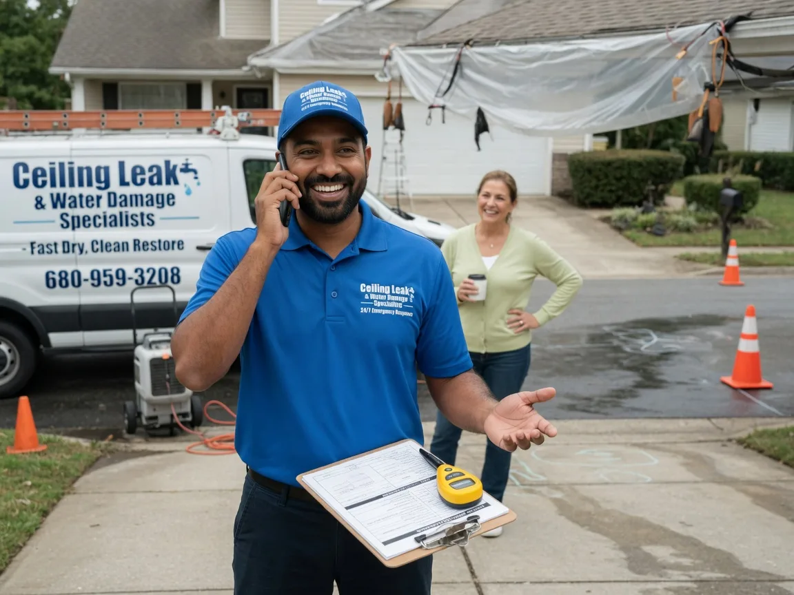 Ceiling Leak Cleanup Mishicot, WI FAQs